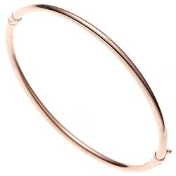 Jobo Damen Armreif Armband oval 585 Gold Rotgold Goldarmreif Steckverschluss von Jobo