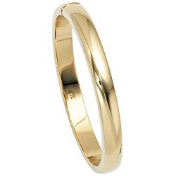 Jobo Damen Armreif Armband oval 925 Silber gold vergoldet Kastenschloss von Jobo
