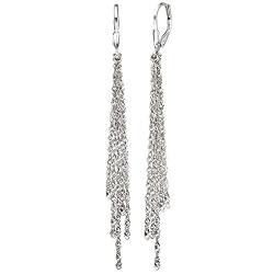 Jobo Damen Boutons 925 Sterling Silber Ohrringe Ohrhänger lang Silberohrringe von Jobo