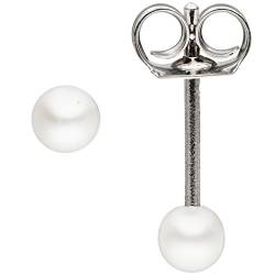 Jobo Damen Ohrstecker 925 Sterling Silber 2 Süßwasser Perlen Ohrringe Perlenohrstecker von Jobo