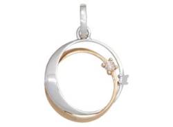 Ketten-Anhänger JOBO "Anhänger mit 2 Diamanten" Schmuckanhänger Gr. SI = kleine Einschlüsse, Roségold 585-Weißgold 585-Diamanten, rosegold (roségold 585) Damen Anhänger von Jobo