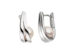 Perlenohrringe JOBO Ohrringe Gr. Silber 925 (Sterlingsilber)-Perlen, silberfarben (silber 925) Damen Perlenohrringe von Jobo