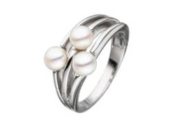 Perlenring JOBO Fingerringe Gr. 54, Silber 925 (Sterlingsilber)-Perlen, silberfarben (silber 925) Damen Fingerringe von Jobo