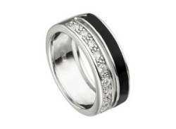 Silberring JOBO "Ring mit Zirkonia" Fingerringe Gr. 62, Silber 925 (Sterlingsilber), silberfarben (silber 925) Damen Fingerringe von Jobo