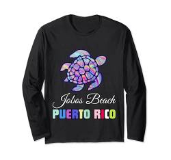 Jobos Beach Puerto Rico — Familienmatch mit floralen Schildkröten Langarmshirt von Jobos Beach Puerto Rico