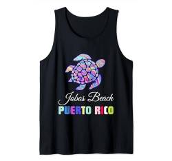 Jobos Beach Puerto Rico — Familienmatch mit floralen Schildkröten Tank Top von Jobos Beach Puerto Rico