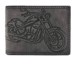 echt Leder Biker Geldbörse quer Hunterleder Portemonnaie Motorrad mit RFID Schutz von Jockey Club