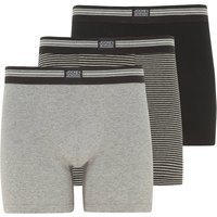 JOCKEY® Boxershorts, 3er-Pack, Stretch, für Herren, grau, L von Jockey