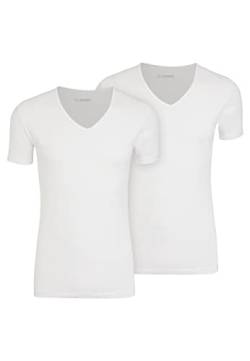 Jockey® Cotton+ V-Neck Shirt 2Pack,3XL,Weiß von Jockey