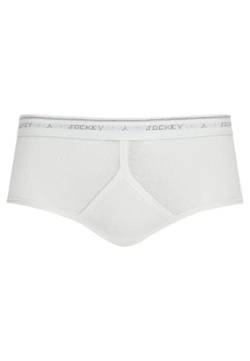 Jockey Classic Cotton Rib Y-Front Sport Brief, White, M von Jockey