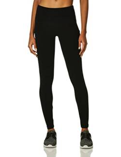 Jockey Damen Knöchellegging aus Baumwoll-Stretch, mit Seitentasche Leggings, tiefschwarz, S von Jockey