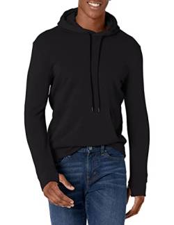 Jockey Herren Nachhaltiger Öko-Frottee-Hoodie Kapuzenpullover, Schwarz, Medium von Jockey