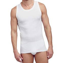Jockey Luxury Cotton A-Shirt ohne Arm Frackschnitt 22002718, Weiß, 6 L von Jockey