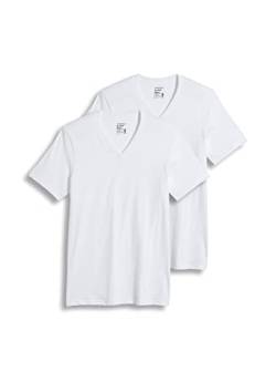 Jockey Men's T-Shirts Tall Man Classic V-Neck - 2 Pack, diamond white, 2XL von Jockey