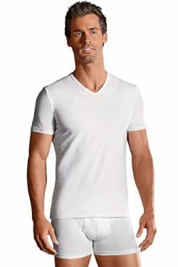 Jockey Modern Stretch V-Neck Shirt in Weiß, Größe L von Jockey