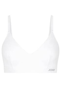 Jockey Organic Cotton Stretch Triangle Bralette in Weiß, Größe X-Large von Jockey