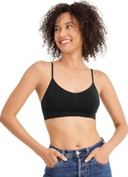 Jockey Women's T-Shirts Modern Micro Seamfree Cami Strap Bralette, black, XL von Jockey