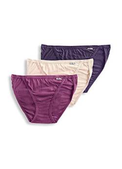 Jockey Women's Underwear Elance String Bikini - 3 Pack, Oatmeal/Boysenberry/Perfect Purple, 6 von Jockey