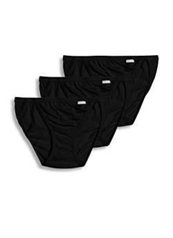 Jockey Women's Underwear Elance String Bikini - 3 Pack, black, 7 von Jockey