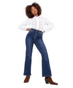 Joe Browns Damen Essentials Western Bootcut Schlagjeans Jeans, blau, 44 von Joe Browns