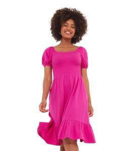 Joe Browns Damen Klassisches Midikleid mit Colorblock-Geraffter Taille Kleid, Rose, 40 von Joe Browns