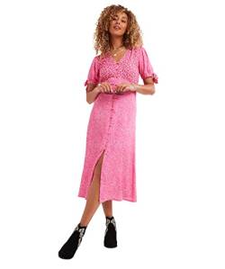 Joe Browns Damen Midi Knopfverschluss im Vintage-Stil, Rosa Lässiges Kleid, Rose, 38 von Joe Browns