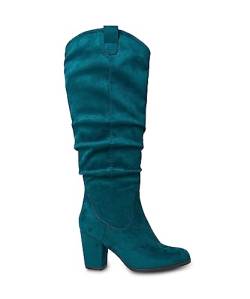 Joe Browns Damen Slouchy Kniehohe Blockabsatz Mode-Stiefel, blaugrün, 38 EU von Joe Browns