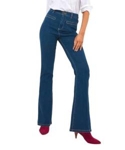 Joe Browns Damen Stretch-Denim-Bootcut-Coord-Hose Jeans, blau, 44 von Joe Browns