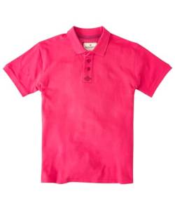 Joe Browns Herren Essential Contrast Button Short Sleeve Polo Shirt, Pink, XXL von Joe Browns