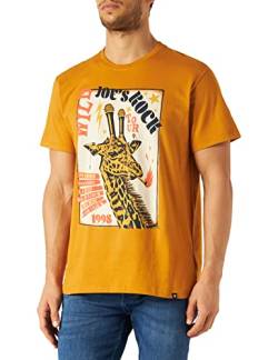 Joe Browns Herren Giraffe Print T-Shirt, gelb, XXL von Joe Browns