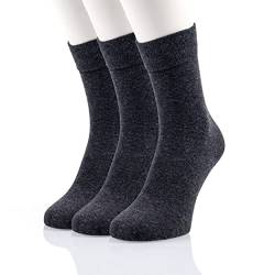 Joe Cotton Premium Business-Socken (3x Paar) Herren-Socken aus Bio-Baumwolle (43-46, Grau) von Joe Cotton