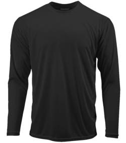 DRI-Equip Langarm-Shirt mit Feuchtigkeitstransport, schwarz, X-Groß von Joe's USA