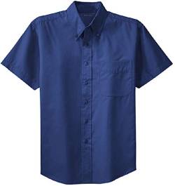 Joe's USA Herren Hemd, kurz rmelig, knitterfrei, pflegeleicht, in 32 Farben Gr en XS-6XL - Blau - Tall Large LT (51-53) von Joe's USA