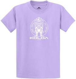 Koloa T-Shirt Surf Tiki Logo Baumwolle in Regular, Big und Tall Größen - Violett - X-Large Regulär von Joe's USA