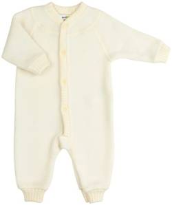 Joha - 100% wolfleece warme Jumpsuit Overall onesie - Naturel von Joha