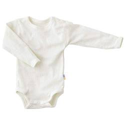 Joha Baby Body Langarm aus Merino-Wolle/Seide, Größe:68/74, Farbe:Natur von Joha
