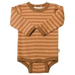 Joha Baby Jungen Mädchen Body Langarm Merino-Wolle, Größe:68/74, Farbe:Copper Stripe von Joha