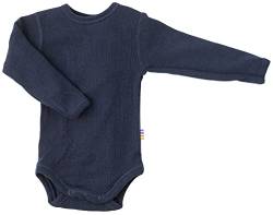 Joha Baby Unisex Body Langarm Reine Merino-Wolle, Größe:50, Farbe:Navy von Joha