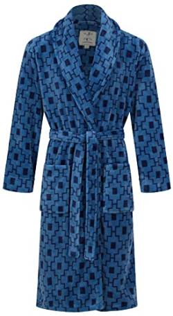 John Christian Supeweicher Fleece-Morgenmantel mit geometrischem Muster (M) von John Christian