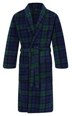 John Christian Thermo Fleece Morgenmantel mit Tartan-Muster - Herren (L) von John Christian