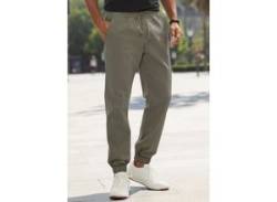 Stretch-Hose JOHN DEVIN "Jogg Pants" Gr. XL (56/58), N-Gr, grün (khaki) Herren Hosen Stretchhosen von John Devin