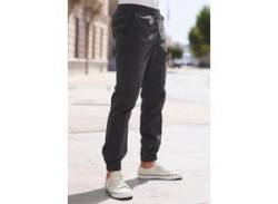 Stretch-Hose JOHN DEVIN "Jogg Pants" Gr. XXL (60/62), N-Gr, schwarz Herren Hosen Stretchhosen von John Devin