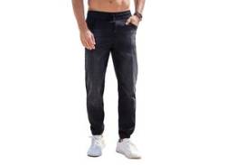 Stretch-Jeans JOHN DEVIN Gr. L (52/54), N-Gr, schwarz (black, denim) Herren Jeans Stretch von John Devin