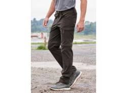 Trekkinghose JOHN DEVIN "Zipp-Wanderhose" Gr. 48, N-Gr, grau (anthrazit) Herren Hosen Trekkinghosen von John Devin