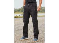 Trekkinghose JOHN DEVIN "Zipp-Wanderhose" Gr. 50, N-Gr, schwarz Herren Hosen Trekkinghosen von John Devin