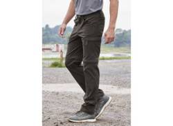 Trekkinghose JOHN DEVIN "Zipp-Wanderhose" Gr. 52, N-Gr, grau (anthrazit) Herren Hosen Trekkinghosen von John Devin