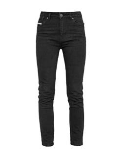 John Doe Motorradjeans Jane High Lady Monolayer XTM Slim Fit, BLACK RAW, 30-34 von John Doe