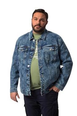 John F. Gee Herren große Größen Übergrößen Menswear L-8XL Jeansjacke, Stonewashed, Knopfleiste, bis 84/86 Blue Stone 64+ 829816902-64+ von John F. Gee