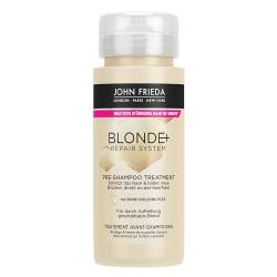 John Frieda BLONDE+ Repair System Pre-Shampoo Treatment - Inhalt: 100 ml - Mit Bond Building Plex - Für durch Aufhellung geschädigtes Blond - Schützt das Haar von John Frieda