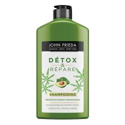John Frieda - Deep Cleanse & Repair Shampoo - Inhalt: 250 ml - Mit Hanfsamen-Öl & nährender Avocado - Beruhigendes Haarshampoo für strapaziertes Haar von John Frieda